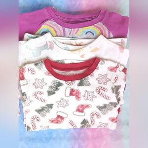 3 Sets of Toddler Girl Pajamas - Size 3T
